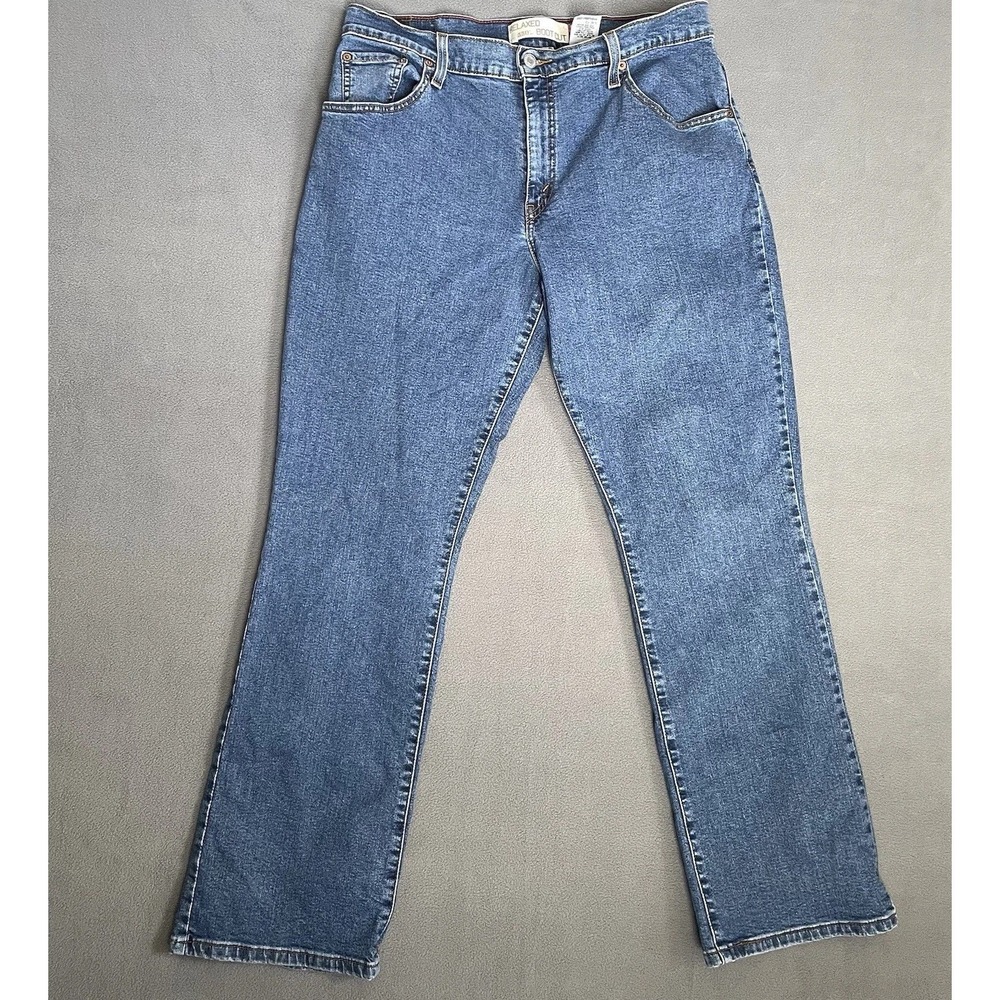 Levi 550 Relax Fit Bootcut Women Jeans Sz 14 Red Tab‎ Denim